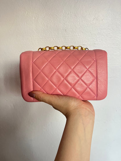 CHANEL DIANA FLAP | MINI BABY PINK GHW