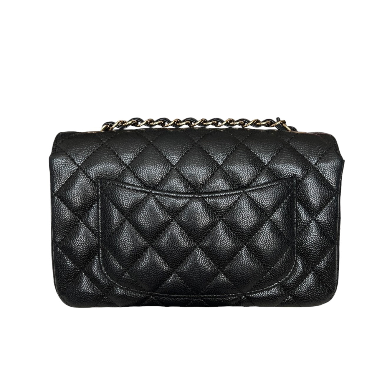 CHANEL CLASSIC FLAP | MINI RECTANGLE CAVIAR BLACK LGHW