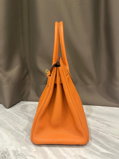 HERMES BIRKIN 30 | ORANGE TOGO GHW