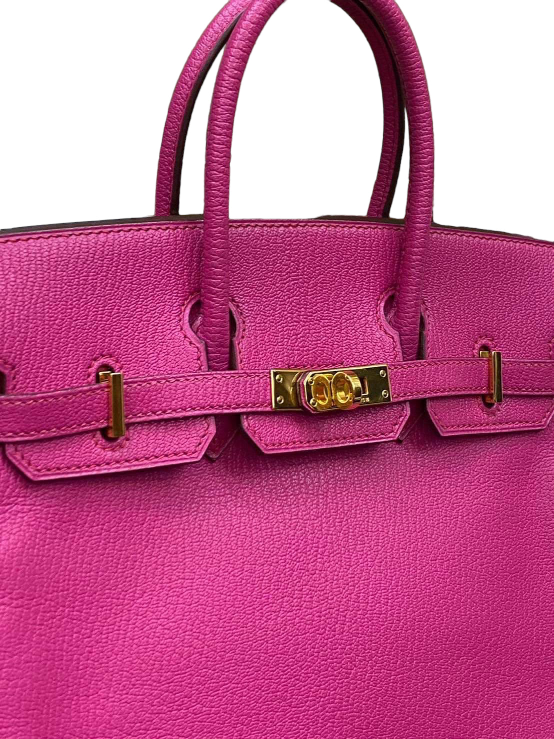 HERMES BIRKIN 25 | ROSE SHOCKING CHERVE GHW