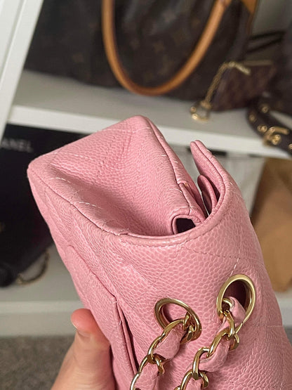 CHANEL CLASSIC BAG / SMALL PINK CAVIAR 24K GHW