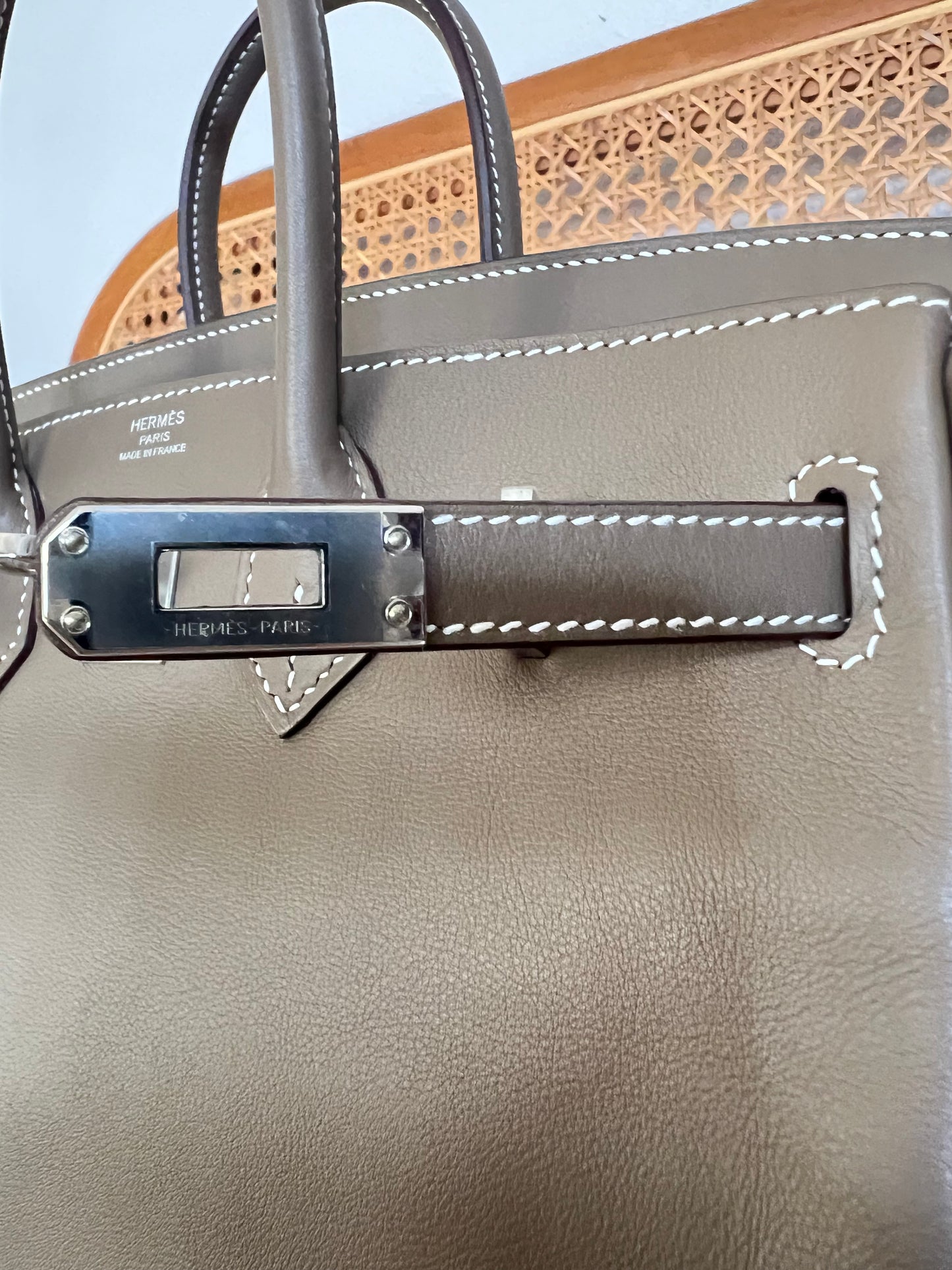 HERMES BIRKIN 25 | ETOUPE SWIFT GHW