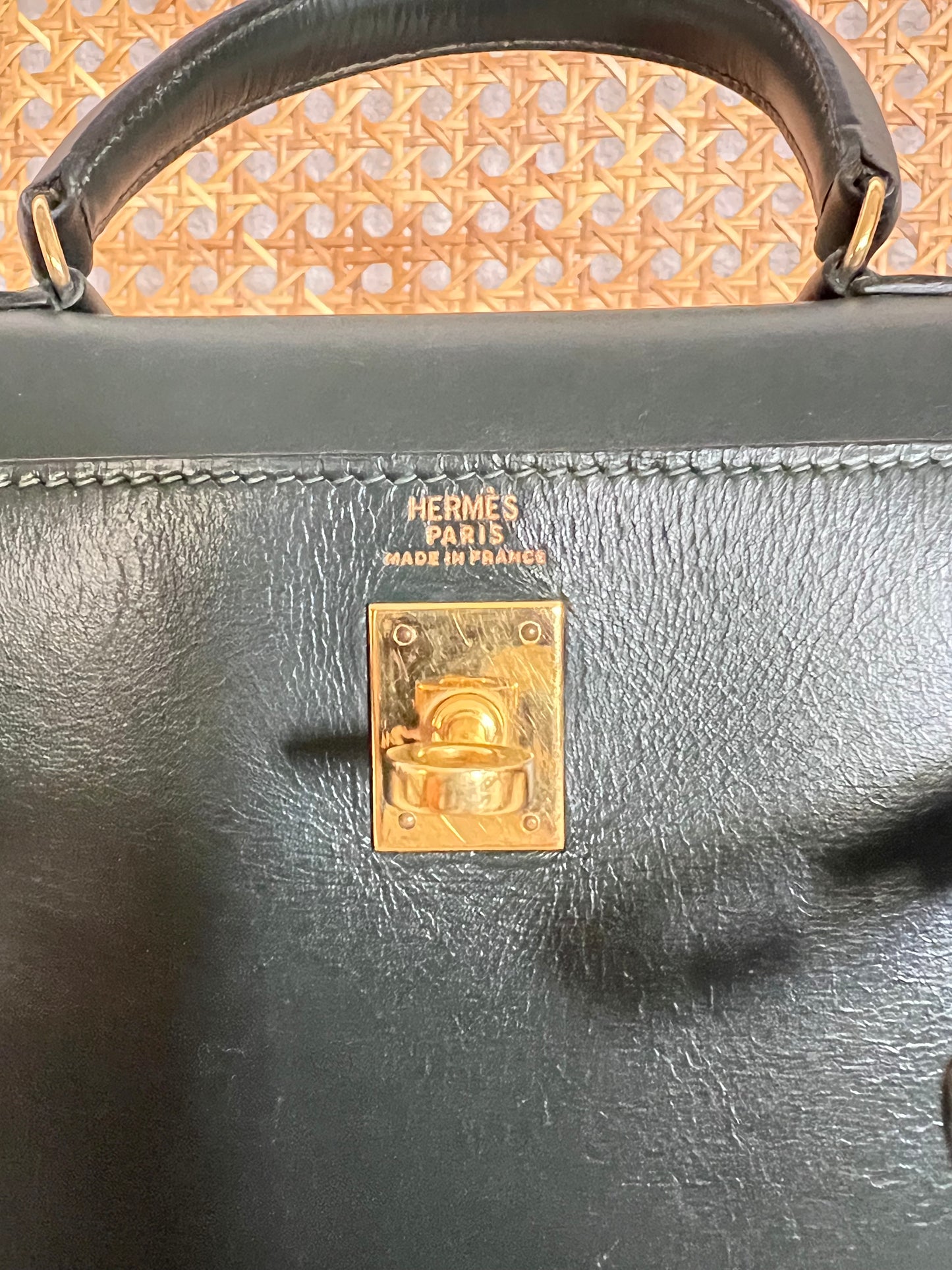 HERMES KELLY 20 | BOX CALF GREEN GHW