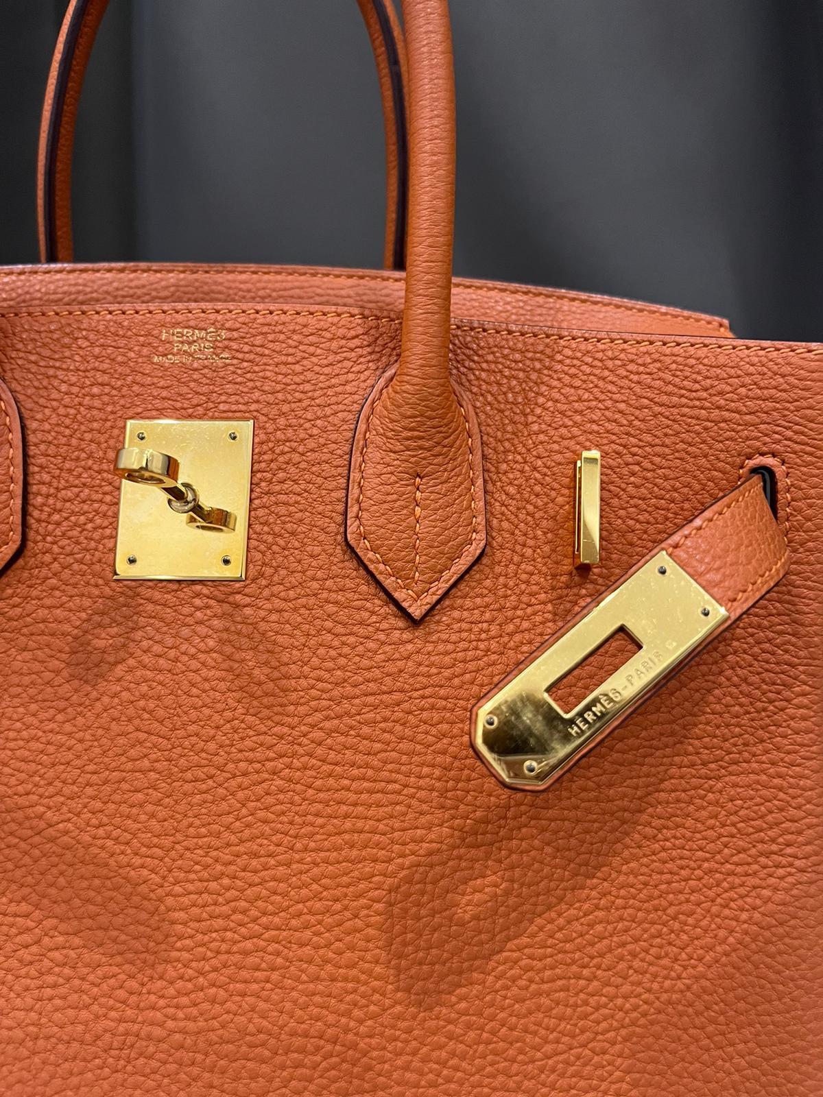 HERMES BIRKIN 30 | ORANGE TOGO GHW