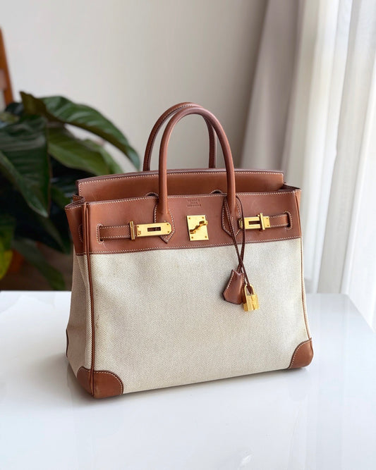 HERMES HAC 32 | BARENIA & TOILE GHW