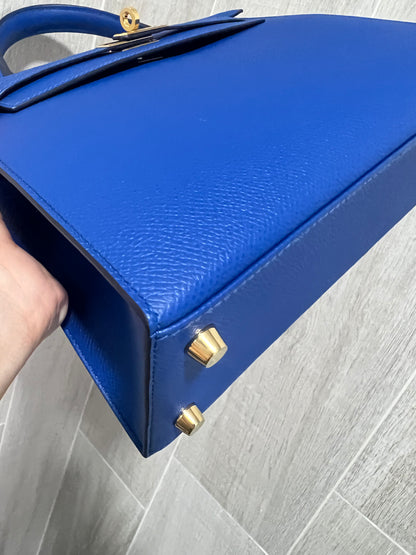 HERMES KELLY 25 | EPSOM BLUE ROYALE GHW