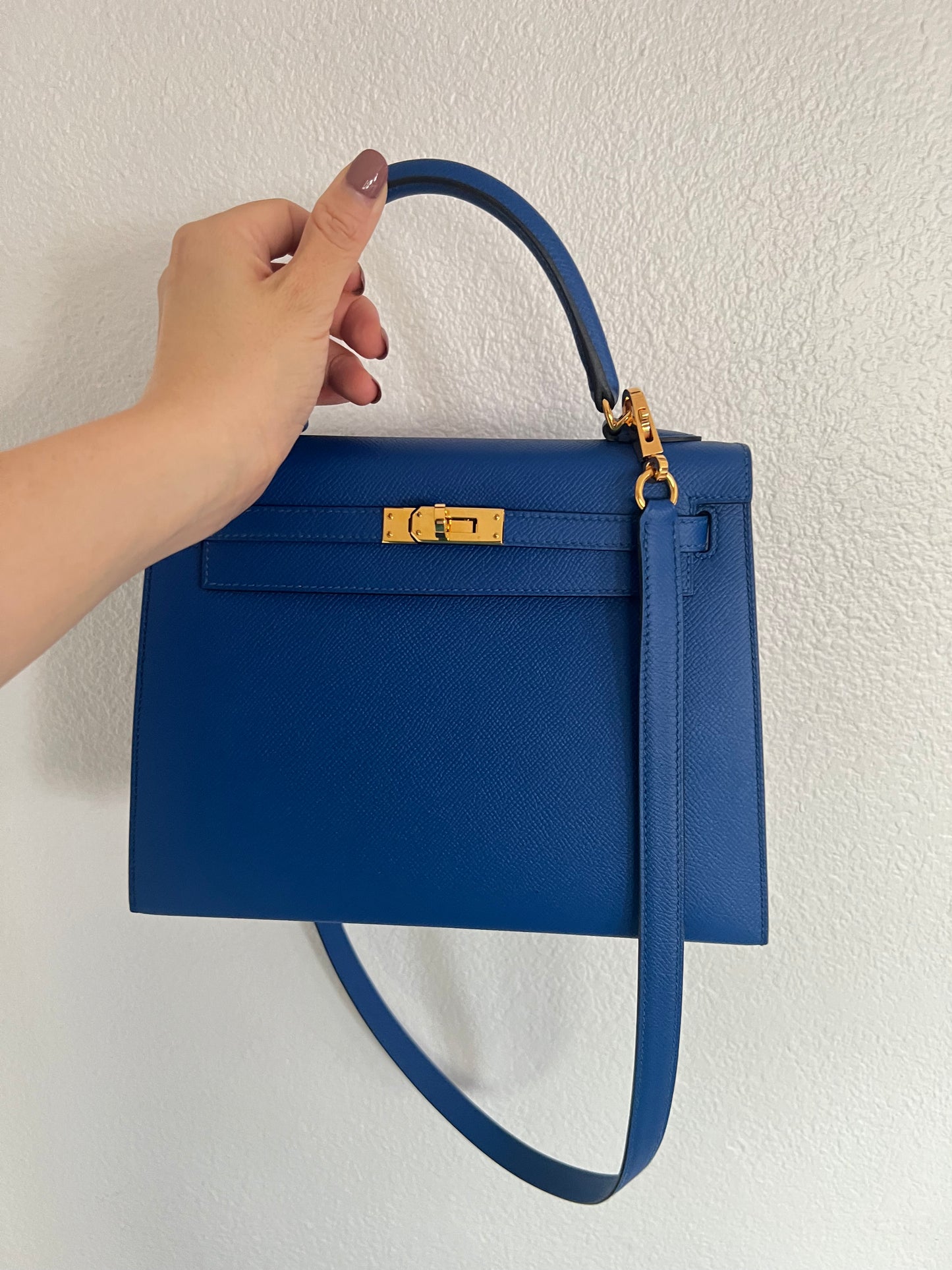 HERMES KELLY 25 | EPSOM BLUE ROYALE GHW