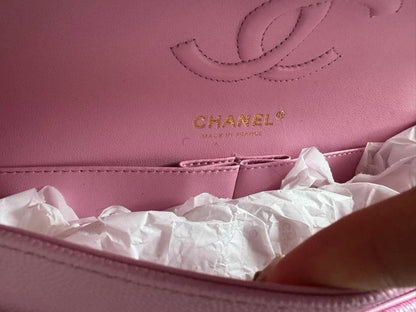 CHANEL CLASSIC BAG / SMALL PINK CAVIAR LGHW