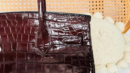 HERMES BIRKIN 30 | HAVANE NILOTICUS CROCODILE SHINY GHW