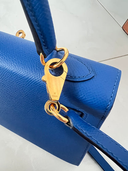 HERMES KELLY 25 | EPSOM BLUE ROYALE GHW