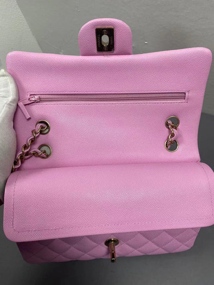 CHANEL CLASSIC BAG / SMALL PINK CAVIAR LGHW