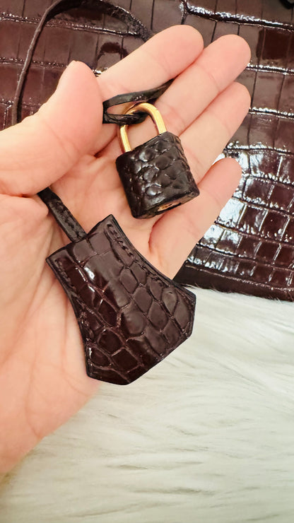 HERMES BIRKIN 30 | HAVANE NILOTICUS CROCODILE SHINY GHW