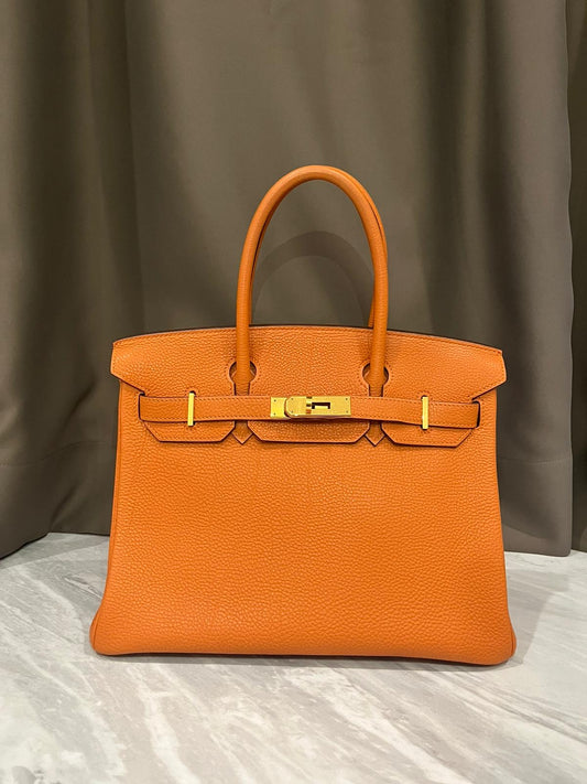 HERMES BIRKIN 30 | ORANGE TOGO GHW