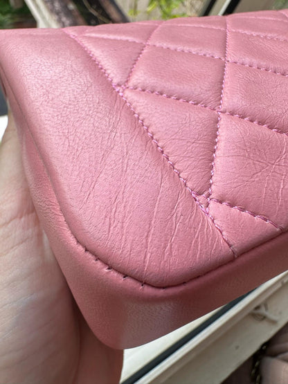 CHANEL DIANA FLAP | MINI BABY PINK GHW