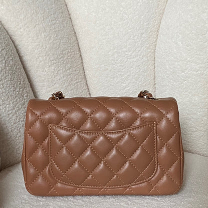 CHANEL MINI BAG / MINI RECTANGLE LAMBSKIN LGHW