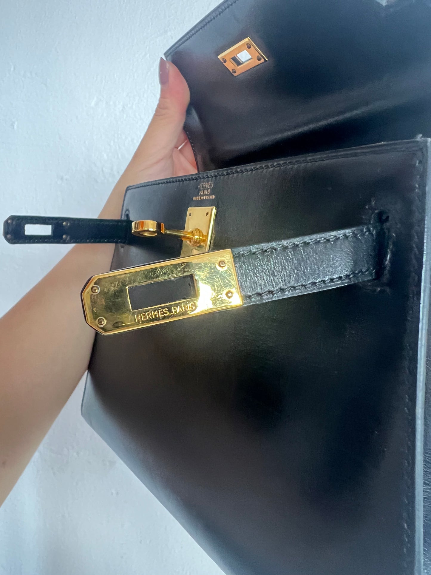 HERMES KELLY 20 | MINI BLACK BOX GHW