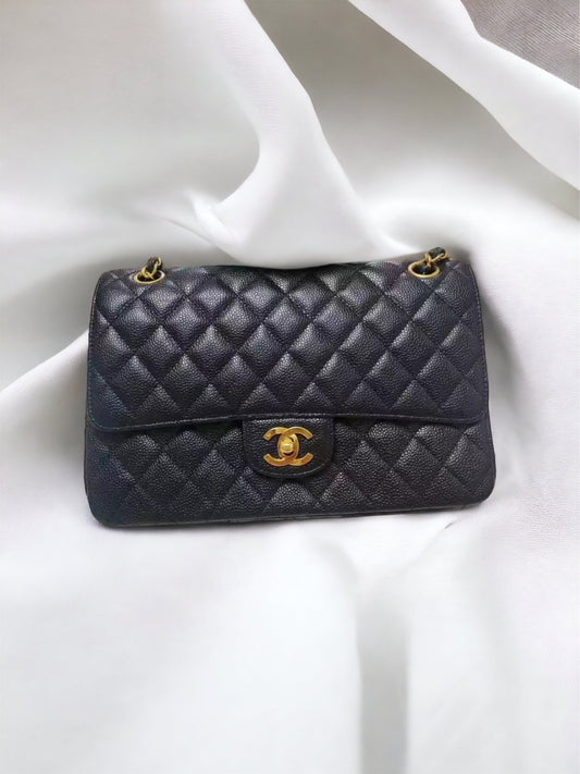 CHANEL CLASSIC FLAP | MEDIUM CAVIAR BLACK 24K GHW