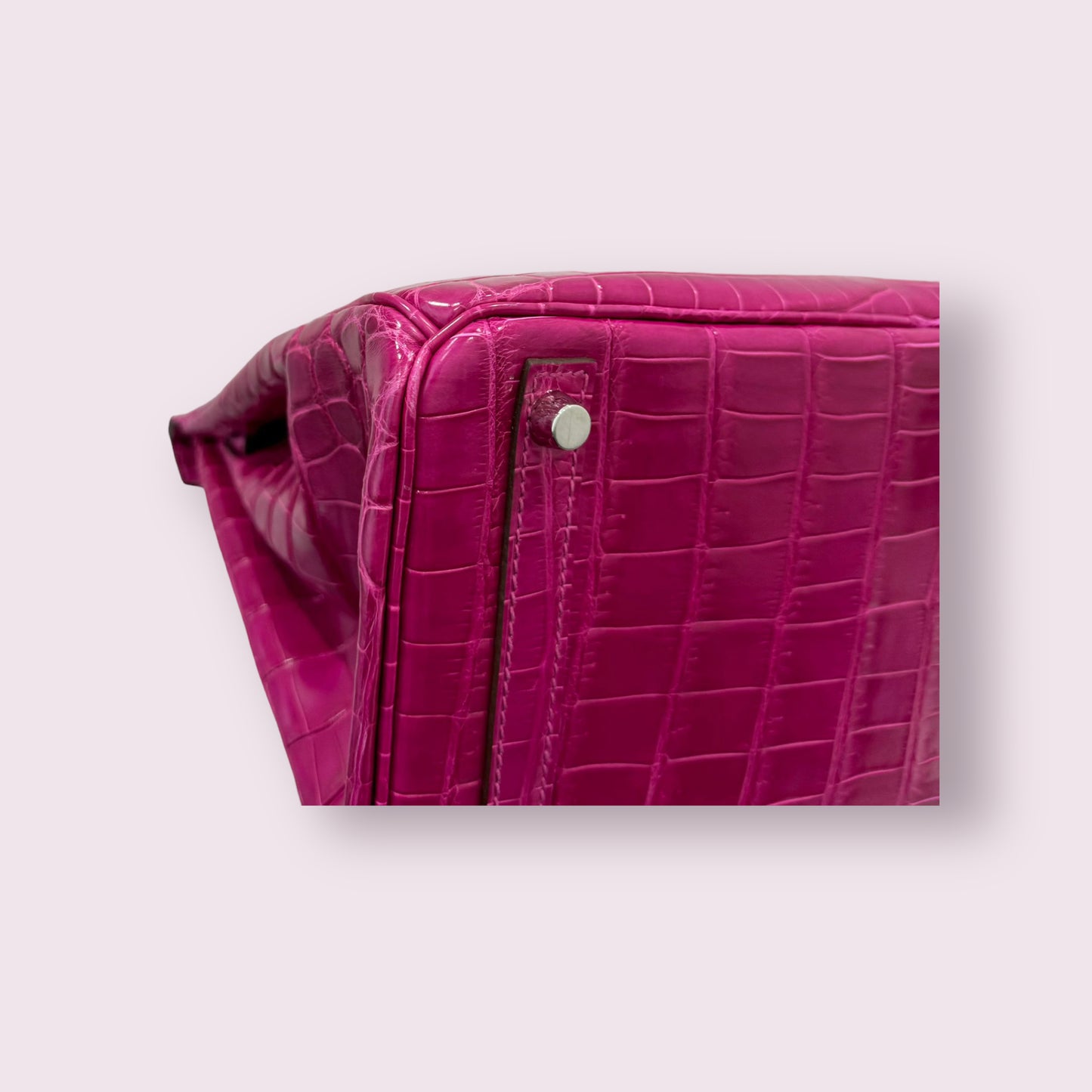 HERMES BIRKIN 30 | FUCHSIA 5J / ROSE SHEHERAZADE NILOTICUS CROCODILE SHINY GHW