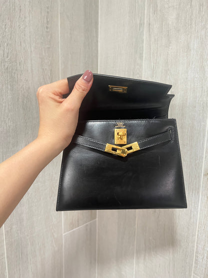 HERMES KELLY 20 | MINI BLACK BOX GHW