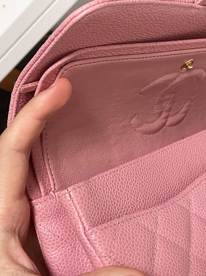 CHANEL CLASSIC BAG / SMALL PINK CAVIAR 24K GHW