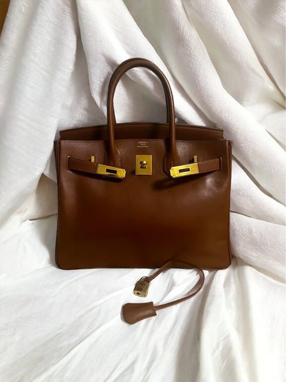 HERMES BIRKIN 30 | CAFE BOX CALF GHW