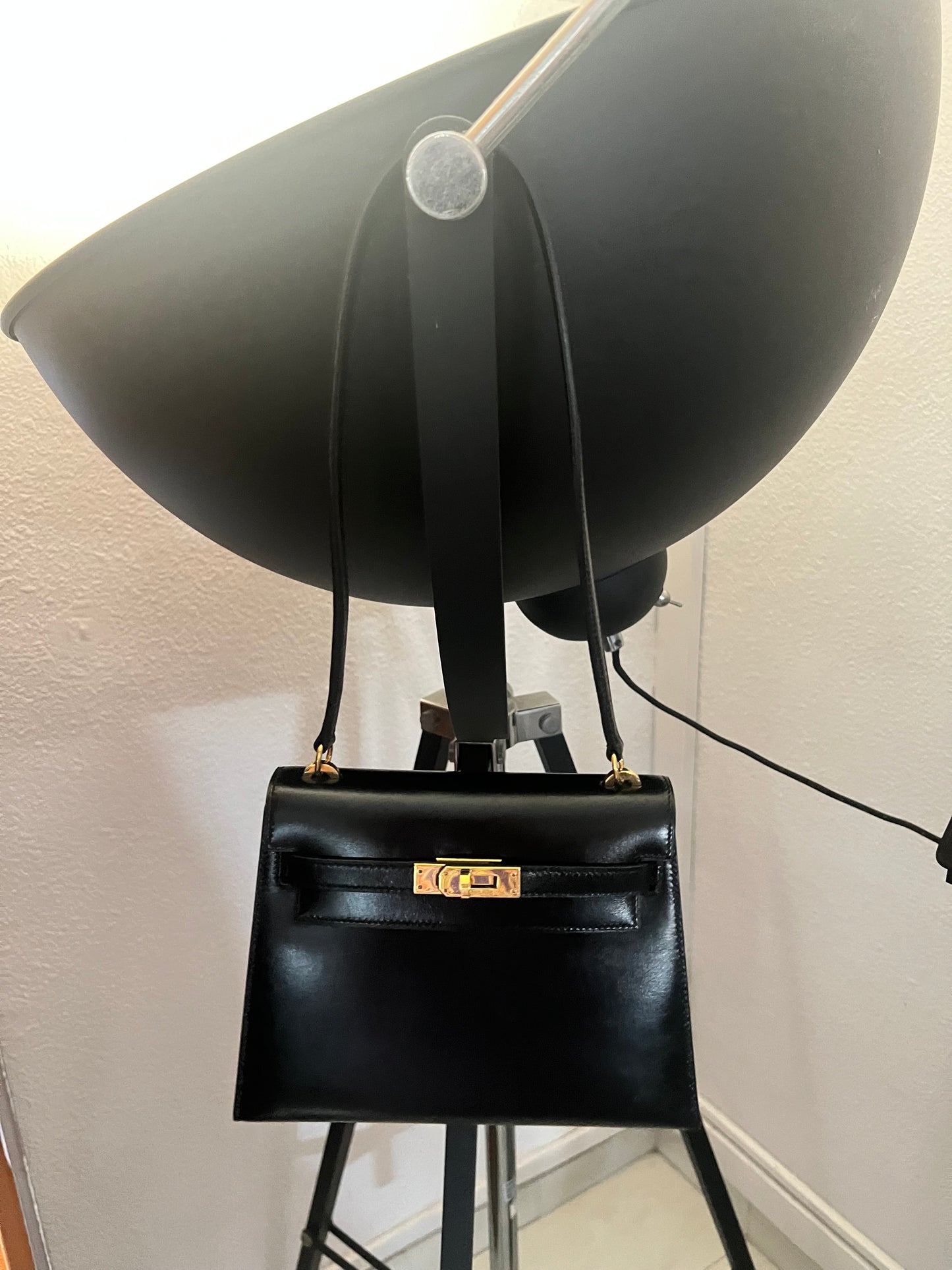 HERMES KELLY 20 | MINI BLACK BOX GHW