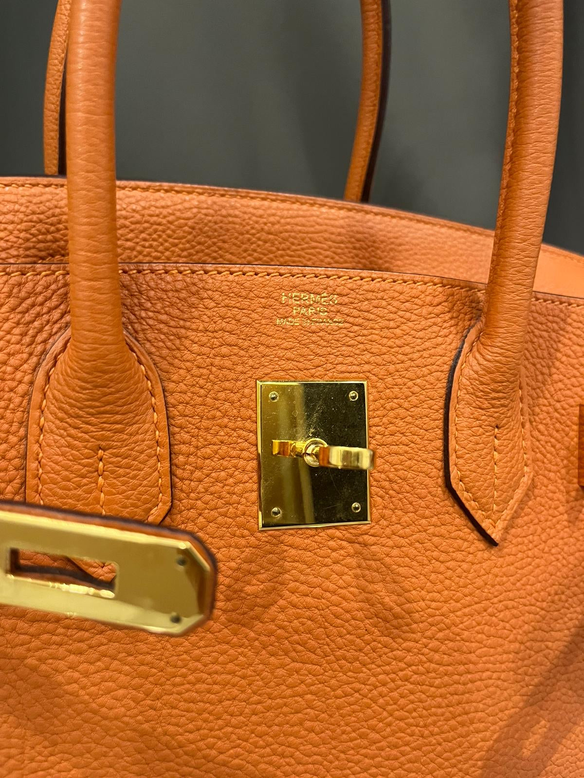 HERMES BIRKIN 30 | ORANGE TOGO GHW