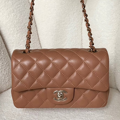 CHANEL MINI BAG / MINI RECTANGLE LAMBSKIN LGHW