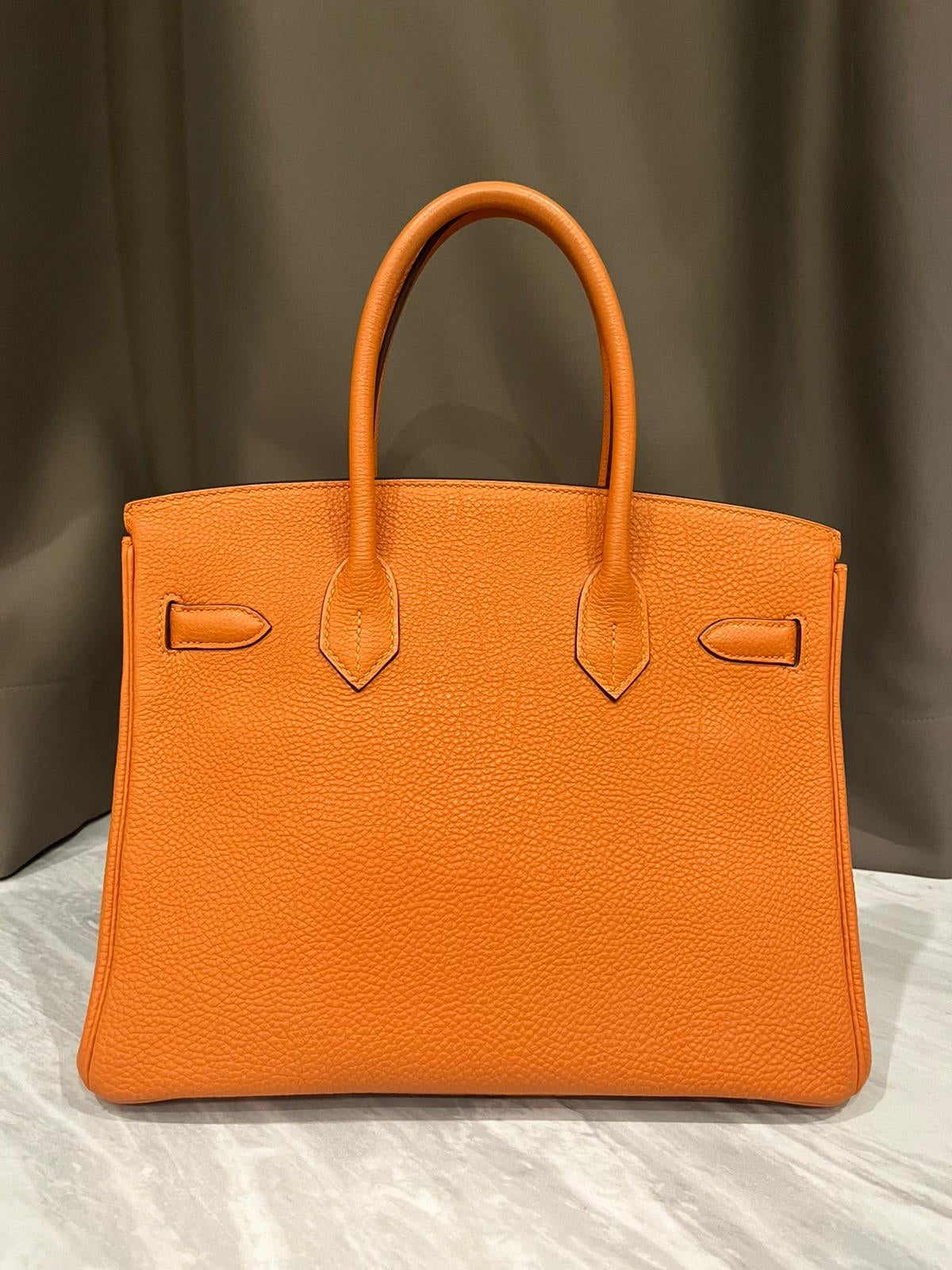 HERMES BIRKIN 30 | ORANGE TOGO GHW