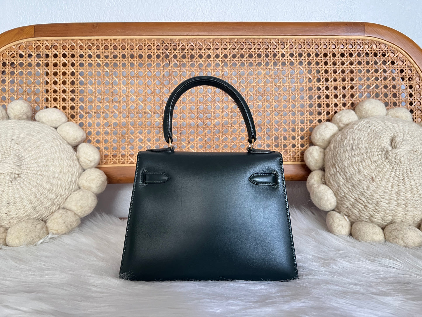 HERMES KELLY 20 | BOX CALF GREEN GHW