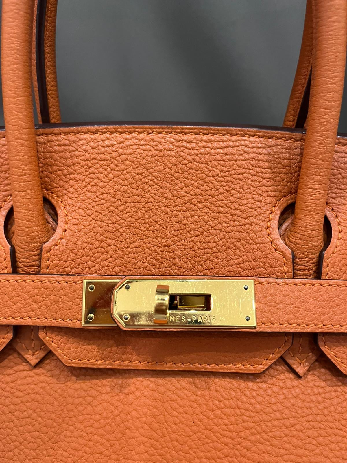 HERMES BIRKIN 30 | ORANGE TOGO GHW