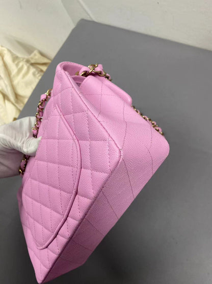 CHANEL CLASSIC BAG / SMALL PINK CAVIAR LGHW