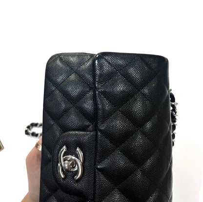 CHANEL CLASSIC BAG / MINI RECTANGLE BLACK CAVIAR SHW