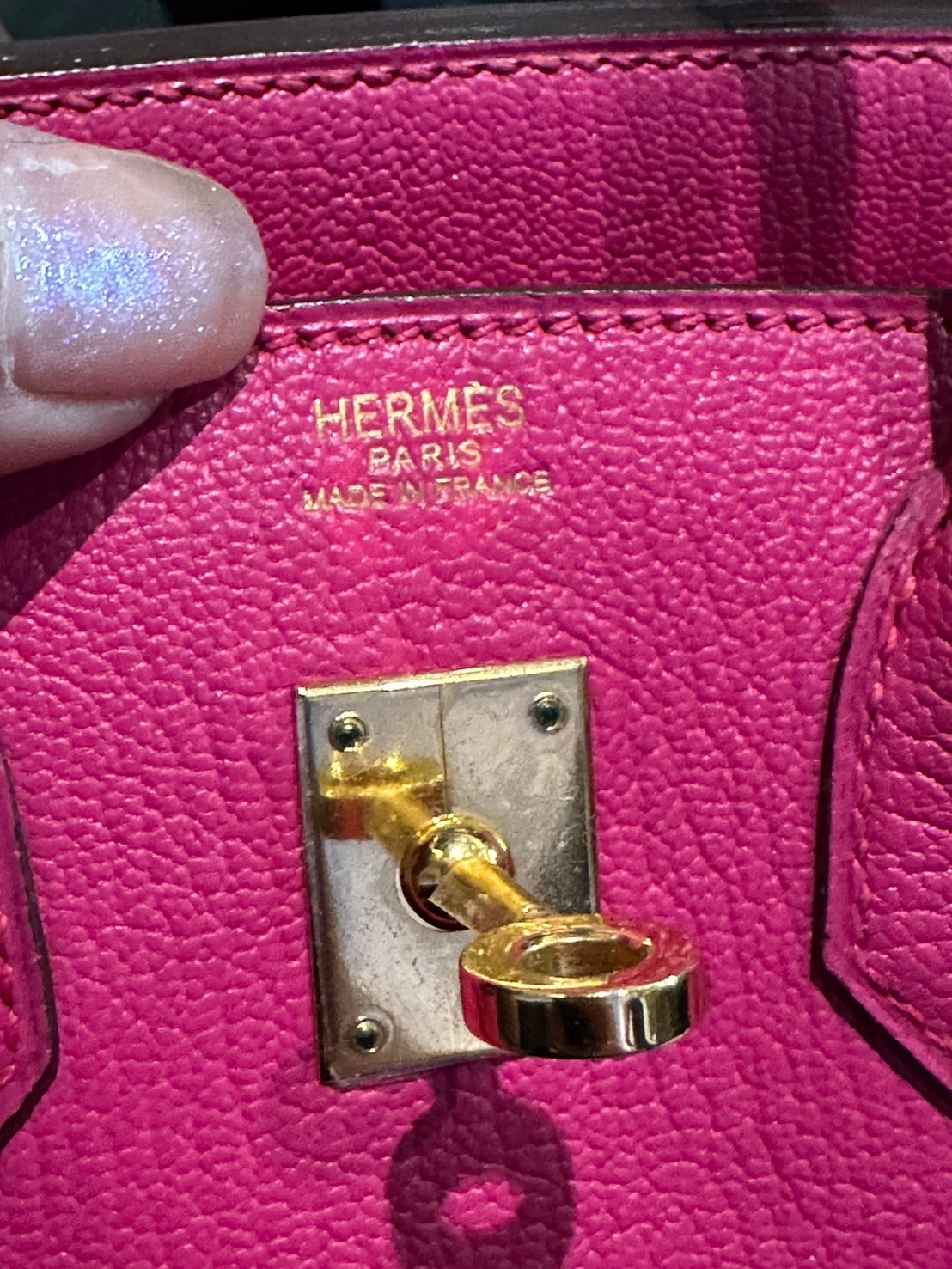 HERMES BIRKIN 25 | ROSE SHOCKING CHERVE GHW