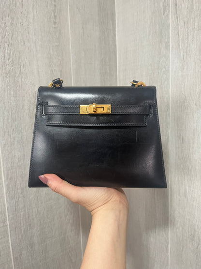 HERMES KELLY 20 | MINI BLACK BOX GHW