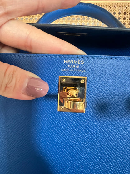 HERMES KELLY 25 | EPSOM BLUE ROYALE GHW