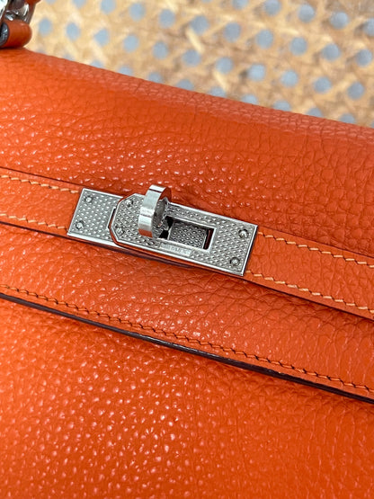 HERMES KELLY 25 | TOGO SELLIER GULLIOCHE PHW ORANGE