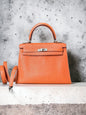 HERMES KELLY 25 | TOGO SELLIER GULLIOCHE PHW ORANGE