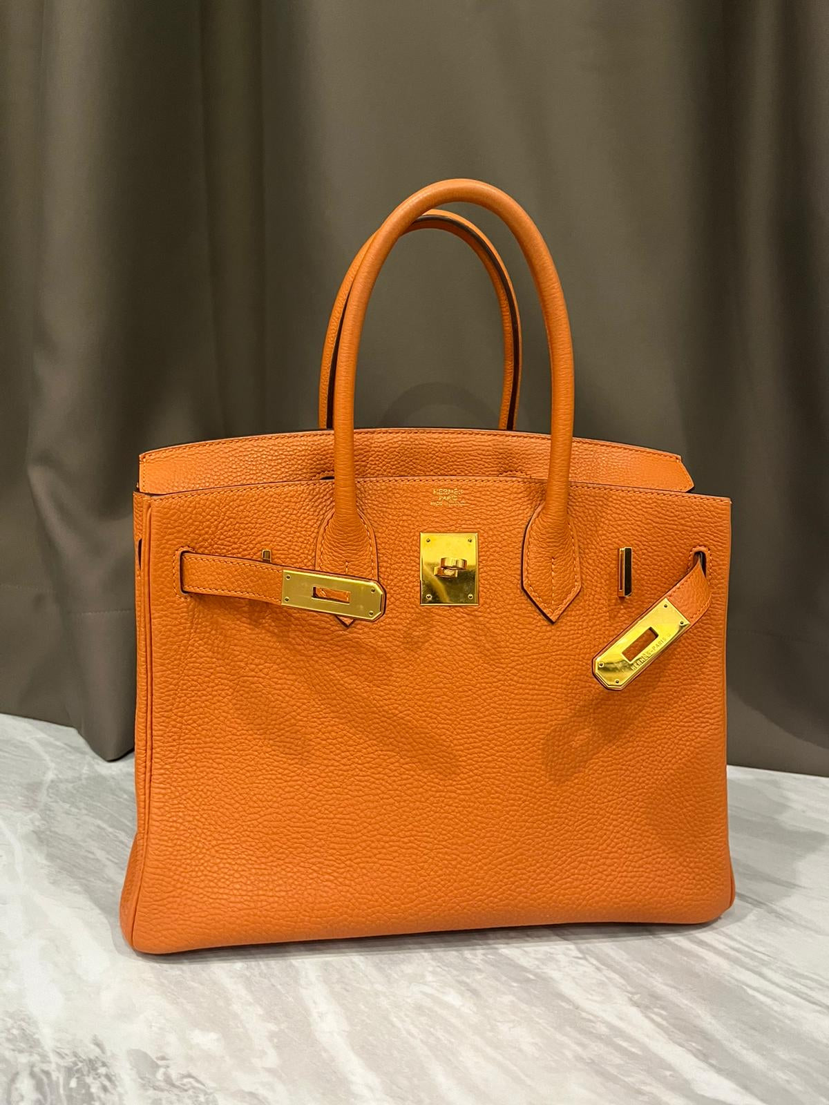 HERMES BIRKIN 30 | ORANGE TOGO GHW