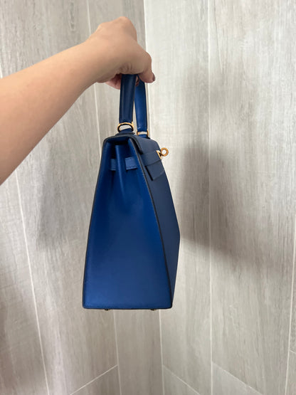 HERMES KELLY 25 | EPSOM BLUE ROYALE GHW