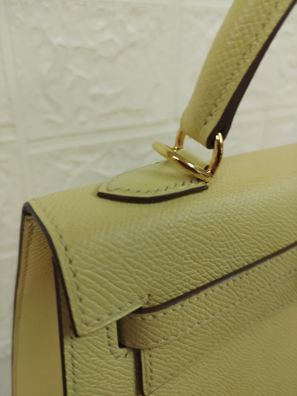 HERMES KELLY 25 | JAUNE POUSSIN EPSOM GHW