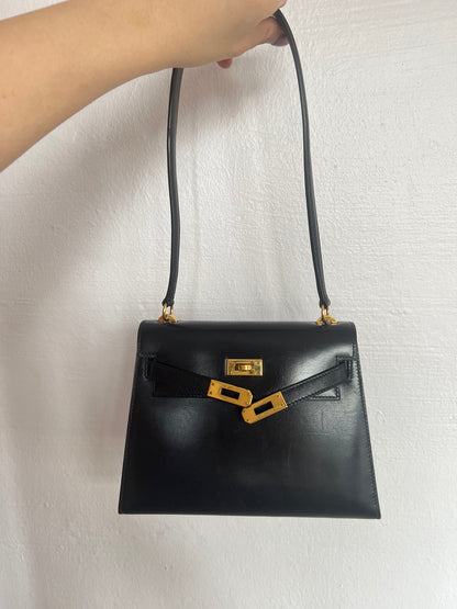 HERMES KELLY 20 | MINI BLACK BOX GHW