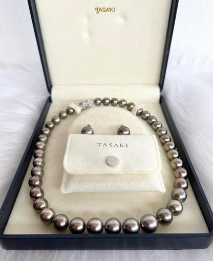 TASAKI SOUTH SEA PEARLS PEACOCK GREY