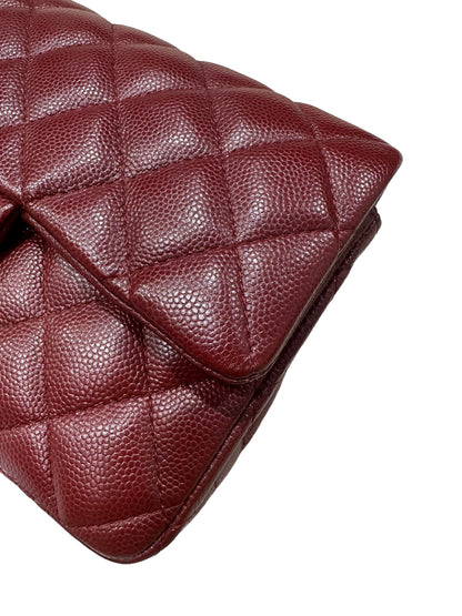 CHANEL MINI RECTANGLE | BURGUNDY CAVIAR AGED GHW