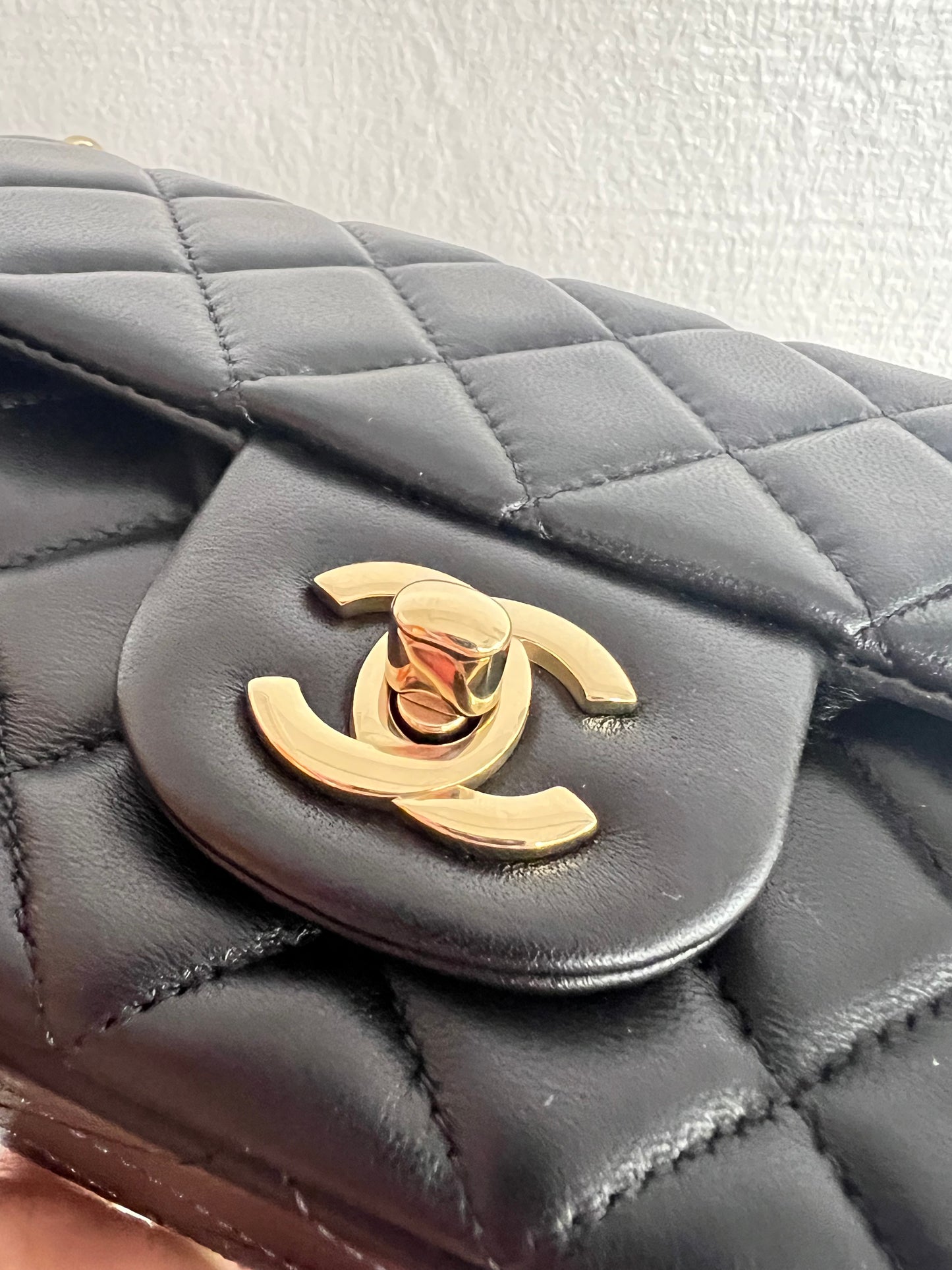 CHANEL MINI RECTANGLE | BLACK LAMBSKIN LGHW