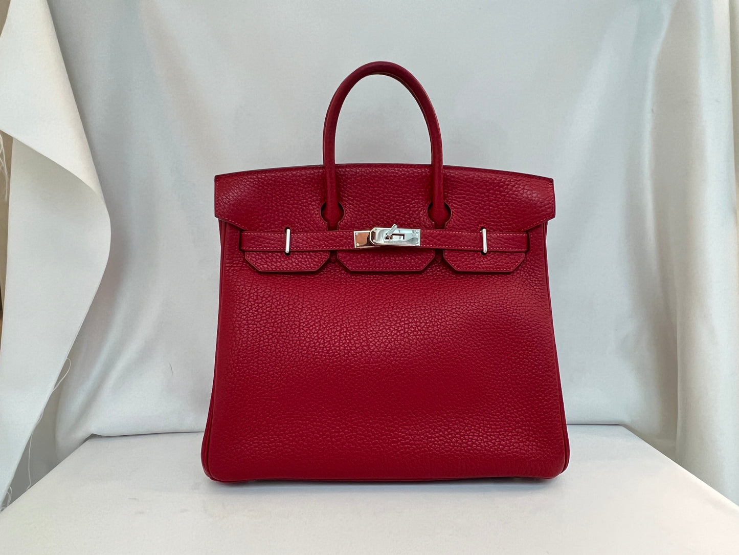 HERMES HAC BIRKIN | FJORD ROUGE VIF PHW