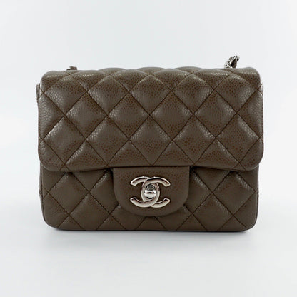 CHANEL MINI SQUARE | CACAO BROWN CAVIAR SHW