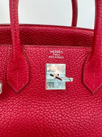 HERMES HAC BIRKIN | FJORD ROUGE VIF PHW