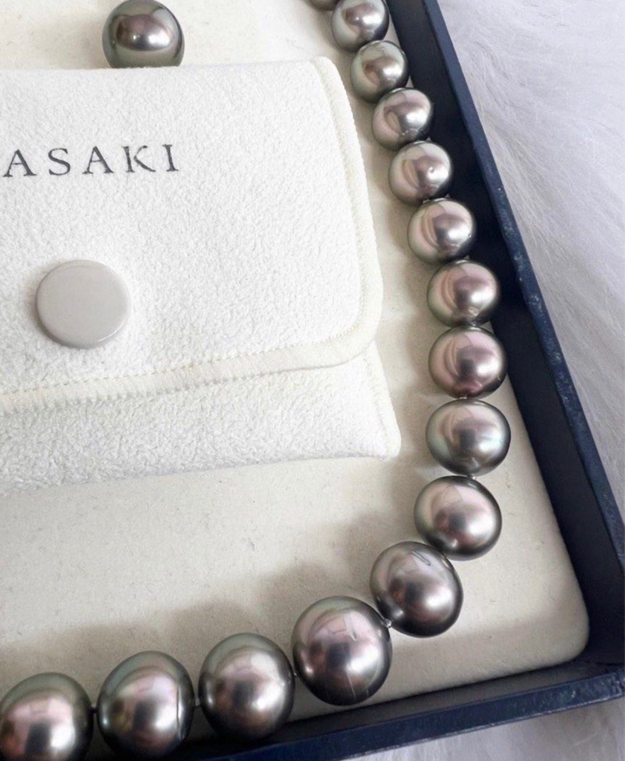 TASAKI SOUTH SEA PEARLS PEACOCK GREY