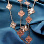 VAN CLEEF & ARPELS 10 MOTIFS VINTAGE ALHAMBRA HAMMERED ROSE GOLD